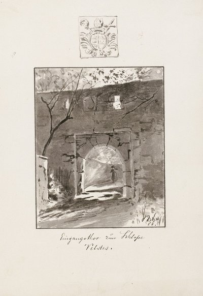 Portal in the Walls of Bled Castle by Ladislav Benesch